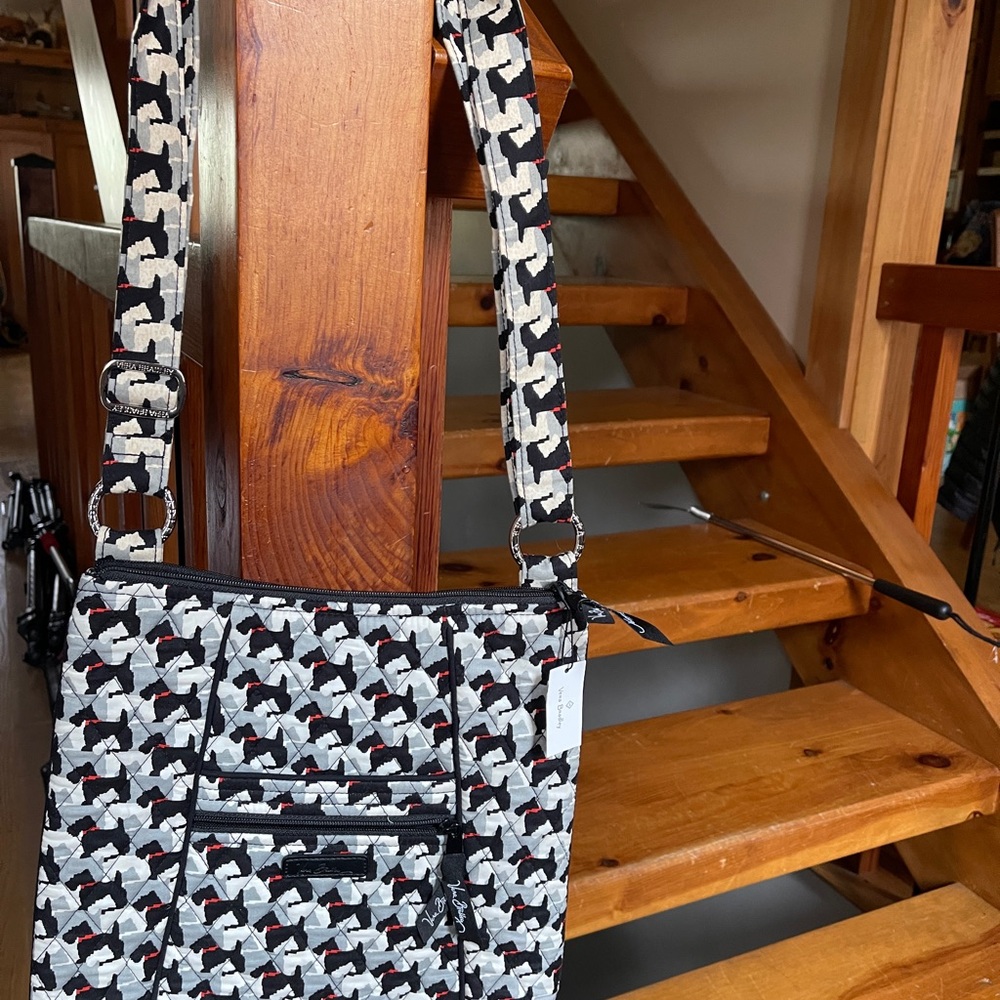 Stylish Black and White Patterned Women's Bag
